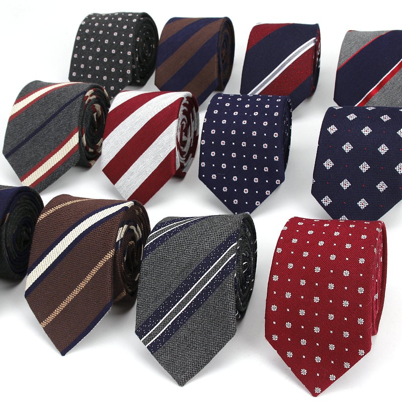 Men'S Formal Wear Bow Ties - Corbata estrecha de algodón a rayas