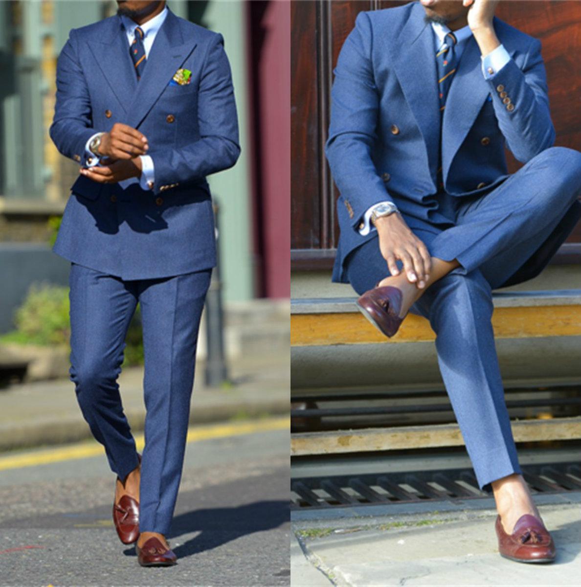 Men Formal Wear Pants - Traje Formal de dos piezas para