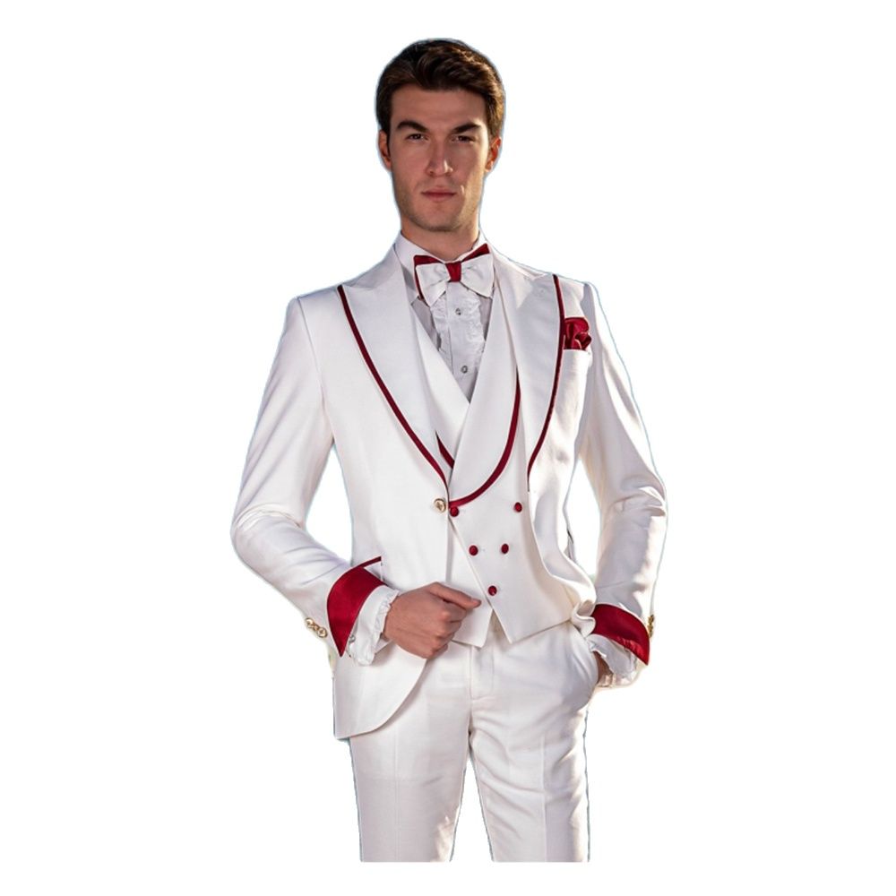 Men Formal Party Wear Dress - Trajes blancos hechos a medida para