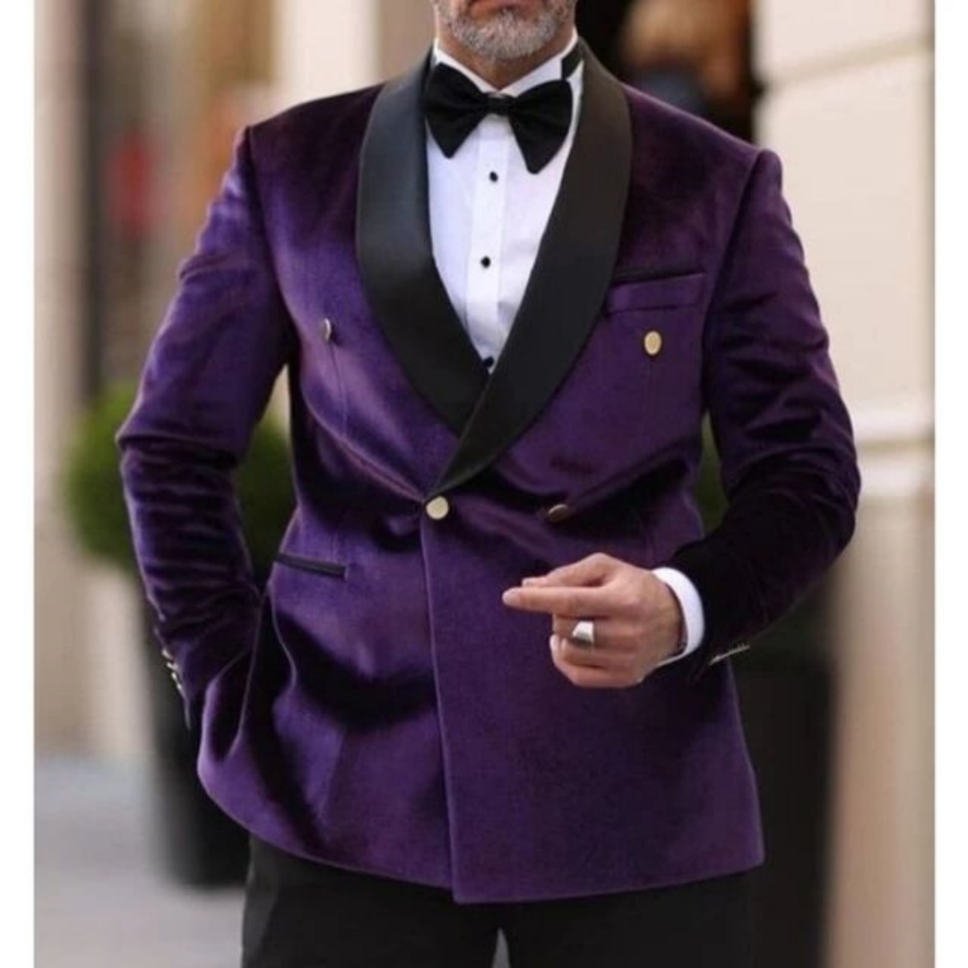 Men Formal Wear With Coat - Traje de terciopelo para hombre XS-6XL,