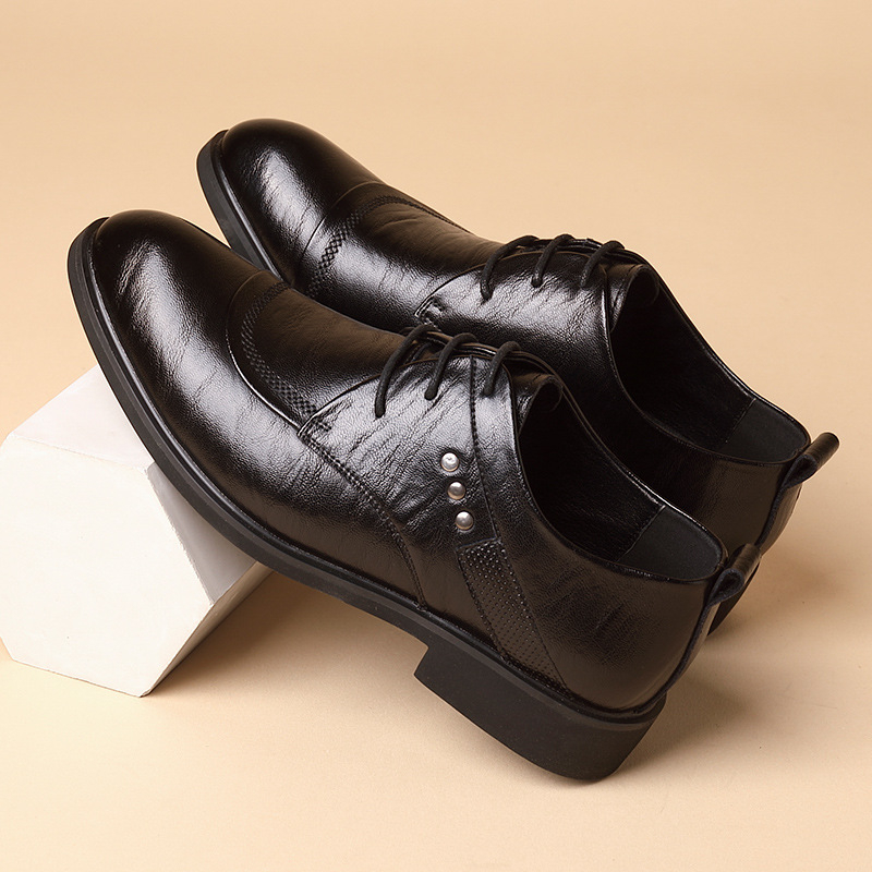 Zapatos Oxford de cuero con de - Men Formal Party Wear Dress reseña y precio