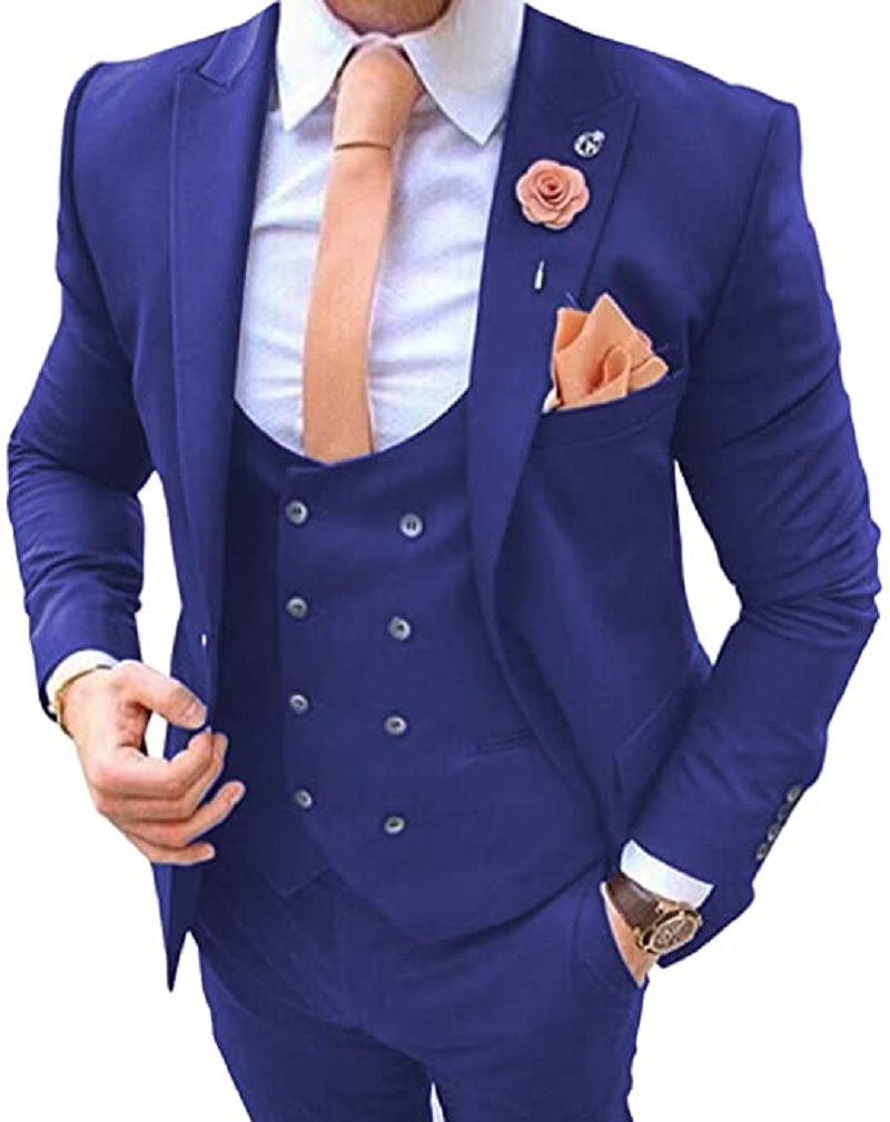 Trajes Azul Marino para Hombre - Men Formal Wear Pants reseña y precio