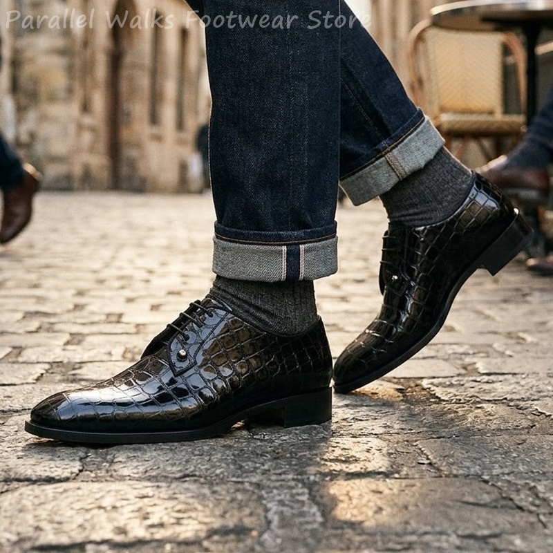 Zapatos Oxford de charol para  - Patent Leather Oxford reseña y precio