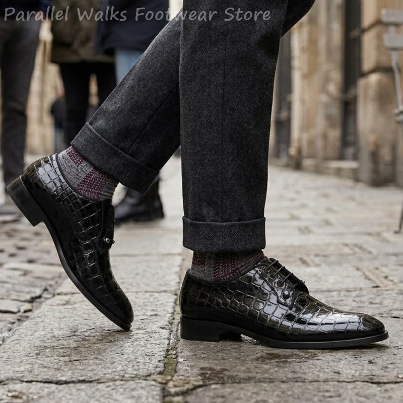 Zapatos Oxford de charol para  - Patent Leather Oxford reseña y precio