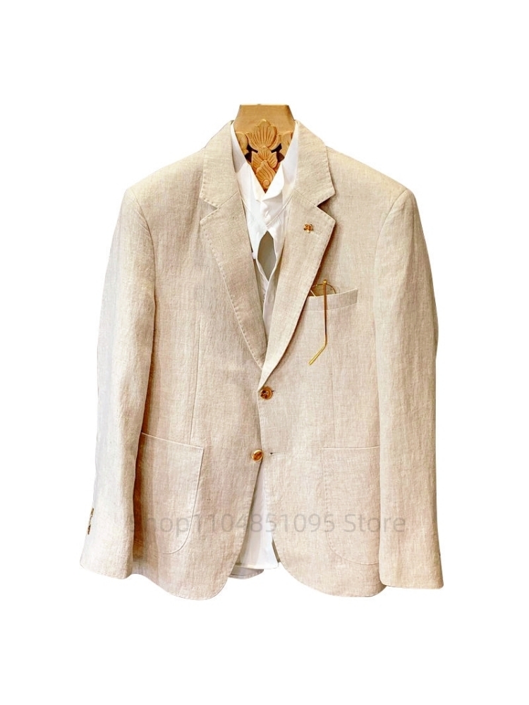 Traje beige para hombre, chaqu - Men Formal Wear With Coat reseña y precio