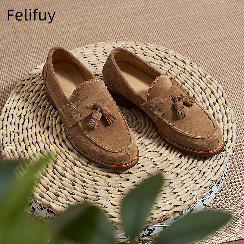 Nuevos mocasines planos marron - Men Formal Party Wear Dress reseña y precio