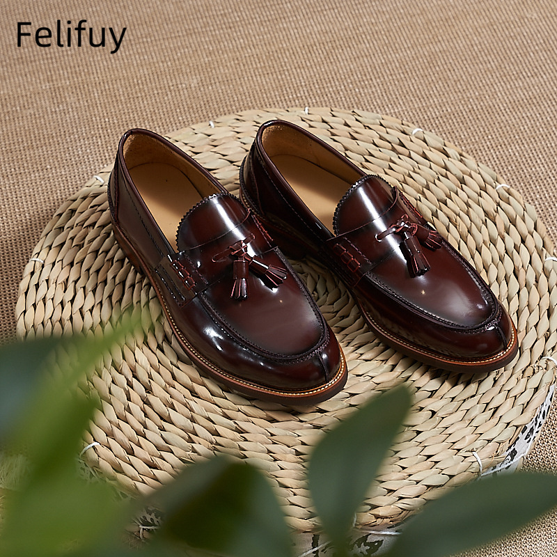 Nuevos mocasines planos marron - Men Formal Party Wear Dress reseña y precio