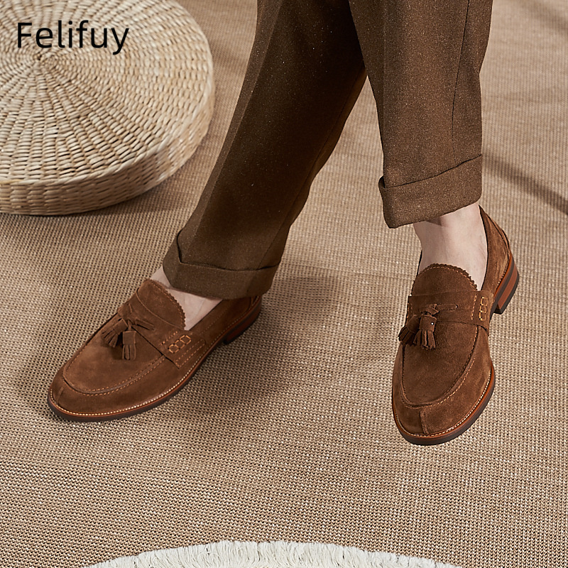Nuevos mocasines planos marron - Men Formal Party Wear Dress reseña y precio