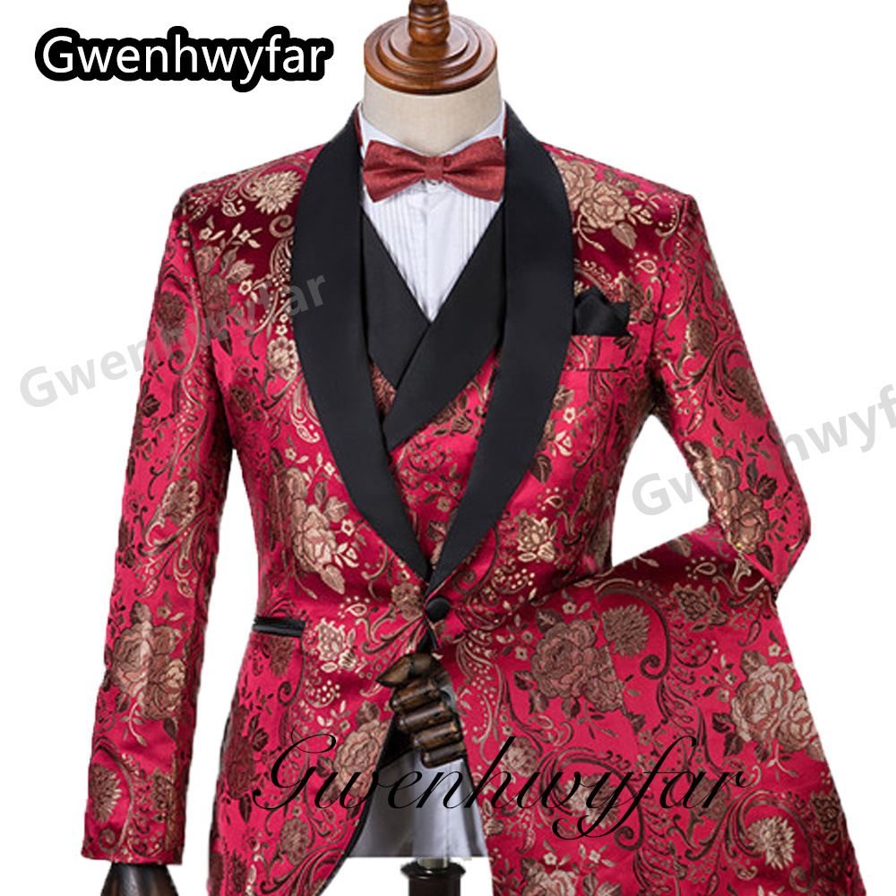 Trajes de hombre con patrón de - Men Formal Wear Pants reseña y precio