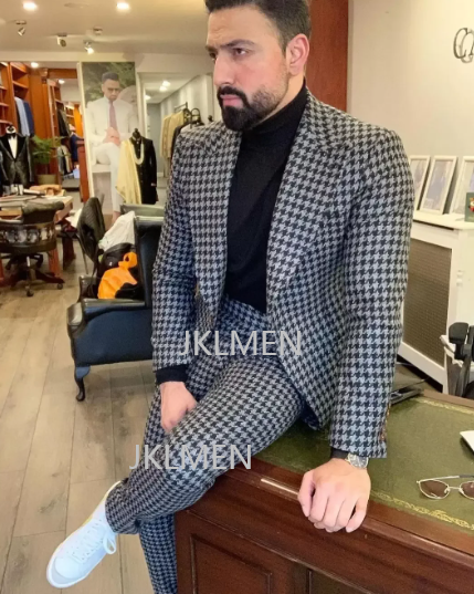 Trajes de pata de gallo para h - Men Formal Wear Pants reseña y precio