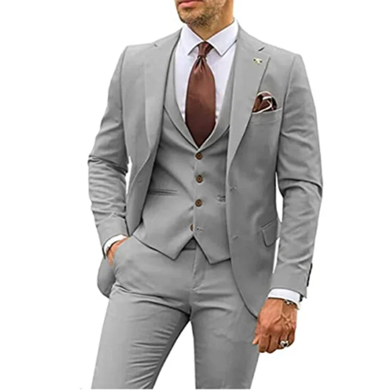 Traje de hombre para boda, con - Men Formal Party Wear Dress reseña y precio