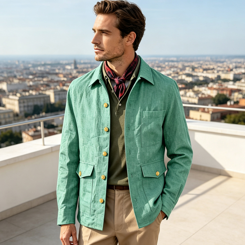 Chaqueta de Lino Vintage para  - Men Formal Wear With Coat reseña y precio