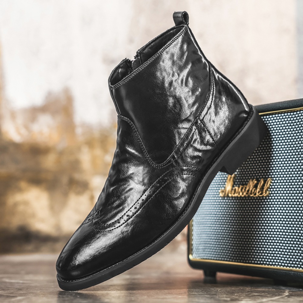 Botas Chelsea Brogue para homb - Formal Upper Wear Men reseña y precio